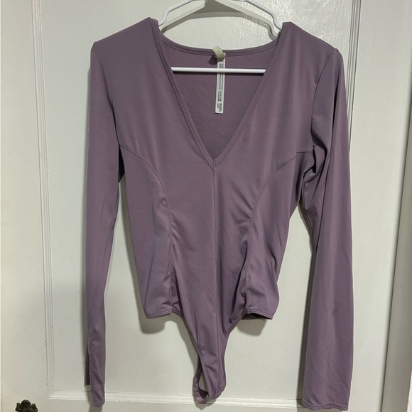 Intimately Free People Lavender Long Sleeve Bodysuit Size M - Picture 1 of 4